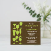 Planche Cocktails Bachelorette Fête Invitation (Debout devant)