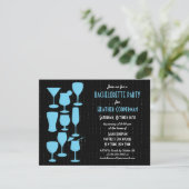Planche Cocktails Bachelorette Fête Invitation (Debout devant)