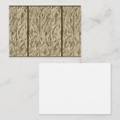 planche de bois carte de visite inspiré chêne fran (Devant / Derrière)