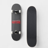Planche de skateboard 8" (gris) (Recto)