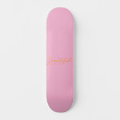 Planche de skateboard 8" (rose) (Recto)