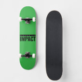 Planche de skateboard 8" (verte) (Recto)
