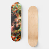 Planche de skateboard : Abstrait Orange" (Recto)