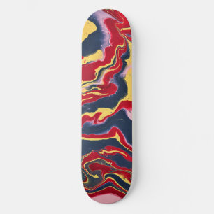 Planche de skateboard abstraite colorée Sadie 1