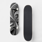 Planche de skateboard Abstraite Noir et Blanc (Recto)