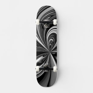 Planche de skateboard Abstraite Noir et Blanc