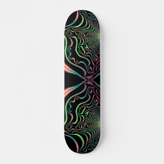 Planche de skateboard Abstraite Pastel Fractal (Devant)