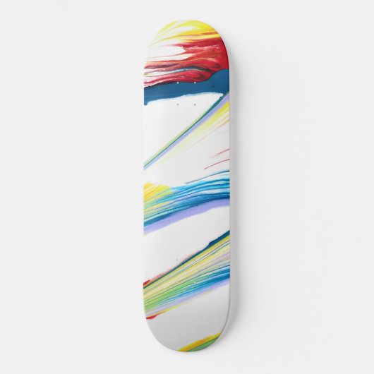 Planche de skateboard abstraite rayée sauvage Tag (Recto)