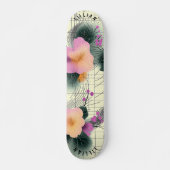 Planche de skateboard Abstraite tropicale florale (Devant)