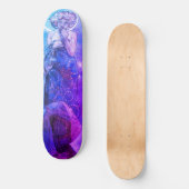 Planche de skateboard au clair de lune, teintes bl (Recto)