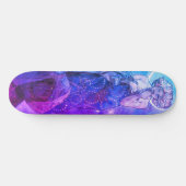 Planche de skateboard au clair de lune, teintes bl (Horz)