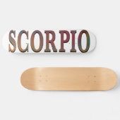 Planche de skateboard blanc Scorpio (Horz)