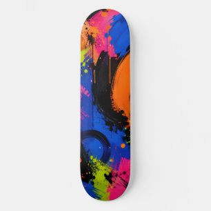 Planche de skateboard Bold Abstract Paint Splash