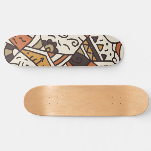 Planche de skateboard Brown et beige (Horz)