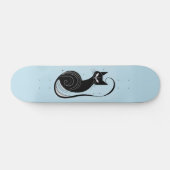 PLANCHE DE SKATEBOARD CHAT NOIR BLEU (Horz)
