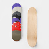 Planche de Skateboard Corbeau Mystique Gothique (Recto)