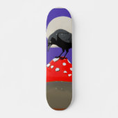 Planche de Skateboard Corbeau Mystique Gothique (Devant)