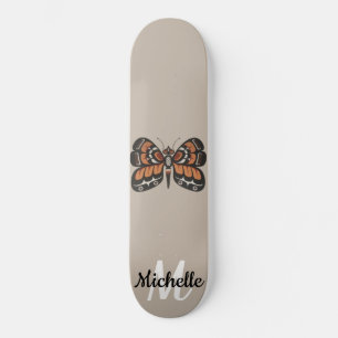 Planche de skateboard d'art autochtone - Papillon