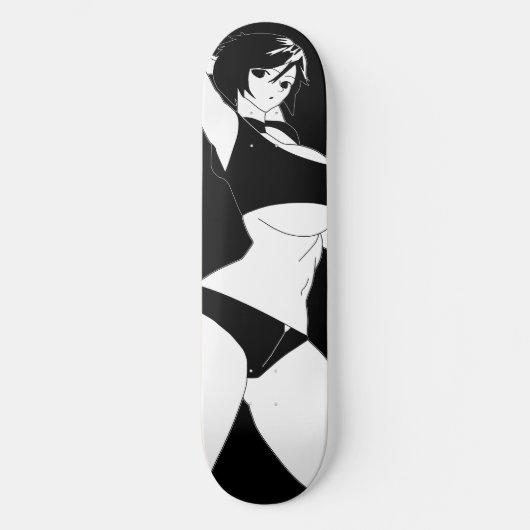 Planche De Skateboard De Fille Anime Surprise (Recto)