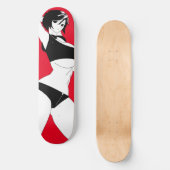 Planche De Skateboard De Fille Anime Surprise (Recto)