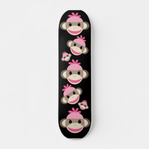 Planche de skateboard de singe de réserve