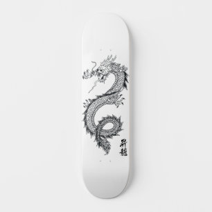 Planche de skateboard de tatouage Dragon