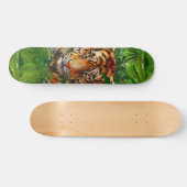 Planche de skateboard de tigres | Jungle Art Skate (Horz)