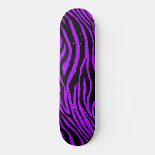 Planche de skateboard de Zebra violet (Recto)