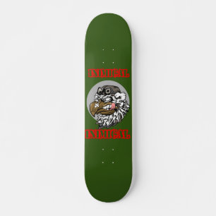 Planche de skateboard du pilote d'oiseaux