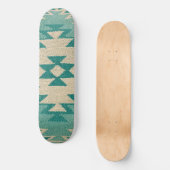 Planche de skateboard du sud-ouest, Navajo Turquoi (Recto)
