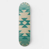 Planche de skateboard du sud-ouest, Navajo Turquoi (Recto)