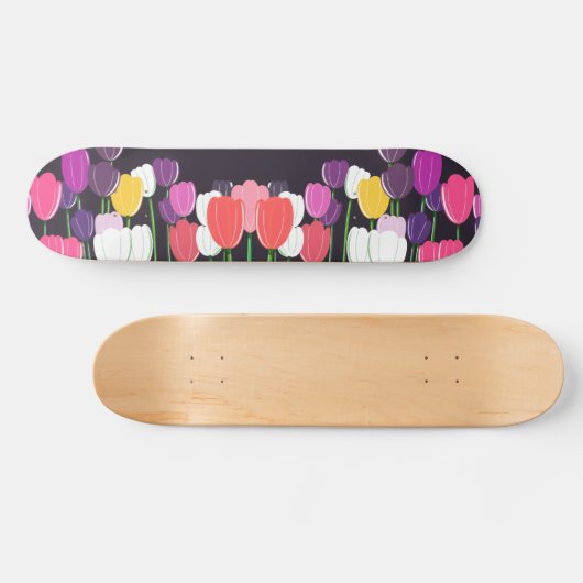 Planche de skateboard en fleur de tulipe (Horz)