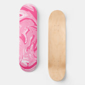 Planche de skateboard en marbre rose (Recto)