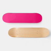 Planche de skateboard en rose et noir sur mesure (Horz)