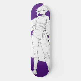 Planche de skateboard Fille Anime Style de Combat