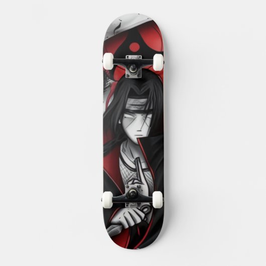 Planche de skateboard graphique de personnage ninj (Recto)