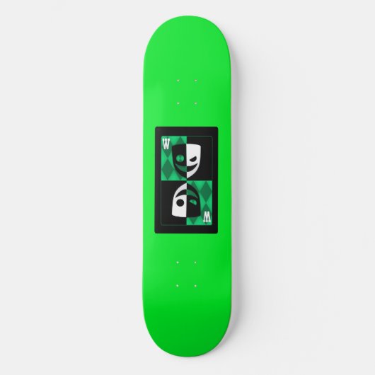 Planche de skateboard Green Wilcard (Recto)