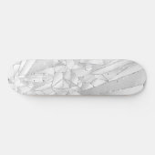 Planche de skateboard gris blanc (Horz)