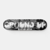 Planche de skateboard GROUND UP noir et blanc (Horz)