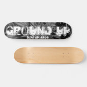 Planche de skateboard GROUND UP noir et blanc (Horz)