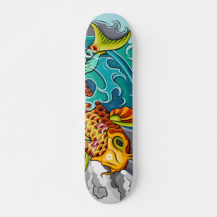 Planche de skateboard 'Koi'