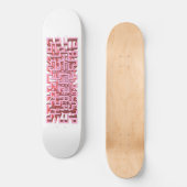 Planche de skateboard Maze Rose 3D Moderne (Recto)
