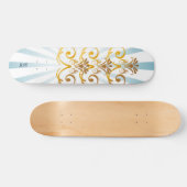 Planche de skateboard Motif Gold Baroque (Horz)