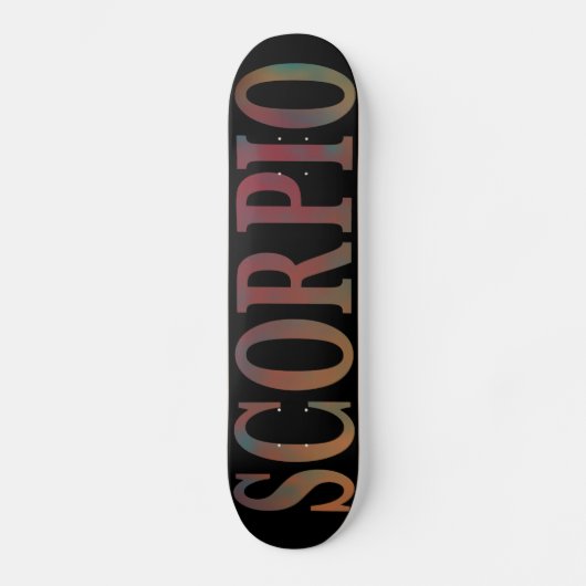 Planche de skateboard noir Scorpio (Recto)