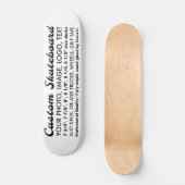 Planche de skateboard personnalisée de 8,125 po (Recto)