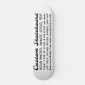 Planche de skateboard personnalisée de 8,125 po (Recto)