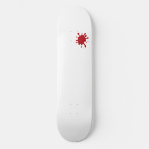 Planche de skateboard personnalisée Rouge Éclabous