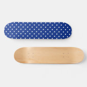 Planche de skateboard Pois bleue (Horz)