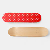 Planche de skateboard Pois rouge (Horz)