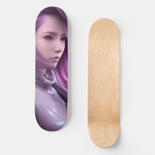 Planche de skateboard pour filles robots (Recto)